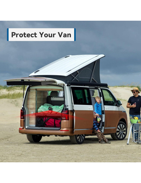 Alarma de Movimiento CPVAN 125dB con Control Remoto 100m