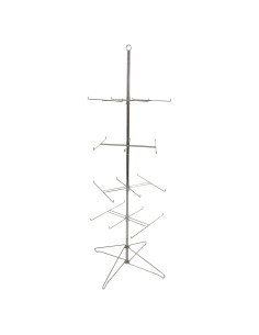 Soporte Giratorio de Alambre SSWBasics 4 Niveles Cromado 161 cm