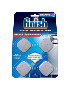 Tabletas Limpiadoras para Lavavajillas Finish 4 Unidades
