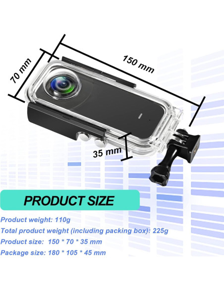 Funda Impermeable Birgipar para Cámara Insta 360 One X3 40m