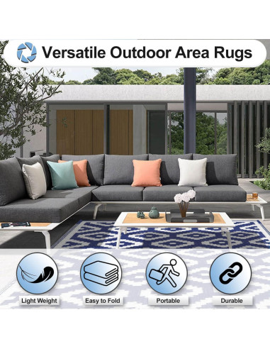 Alfombra Reversible OutdoorLines 1.22x1.83 m Resistente UV