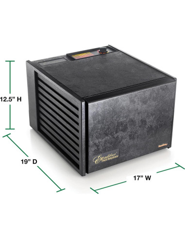 Deshidratadora de Alimentos Excalibur 9 Bandejas 600W Negro