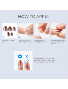 Uñas Postizas KISS colorFX 'Alrededor Tuyo' Rosa Perlescente 2