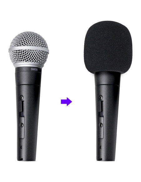 Filtro Pop de Espuma YOUSHARES para Micrófono SM58 - 2 Piezas