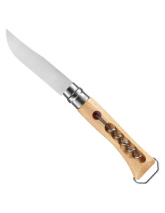 Cuchillo Plegable Opinel No. 10 con Sacacorchos y Abrebotellas