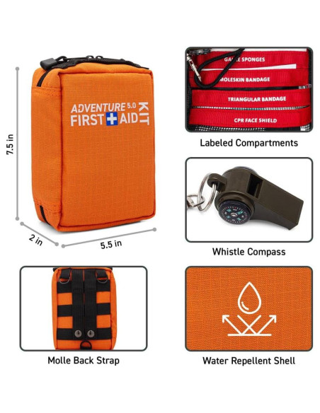 Kit de Primeros Auxilios BrightCare 130 Piezas Resistente al Agua