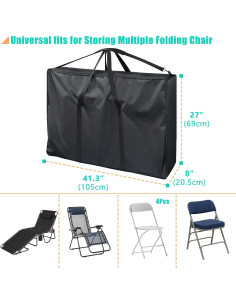 Bolsa de Transporte Kovshuiwe 600D para Sillas Plegables 105 cm 2