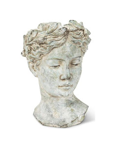 Maceta Grande de Cabeza de Diosa Abbott Collection - Cemento Gris