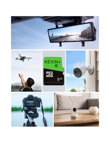 KEXIN Paquete de 5 Tarjetas Micro SD 8GB con Adaptador SD