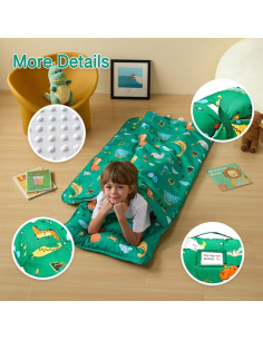 Esterilla de Siesta para Niños beeweed Dinosaurio 58x132 cm 2