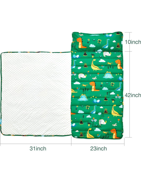 Esterilla de Siesta para Niños beeweed Dinosaurio 58x132 cm