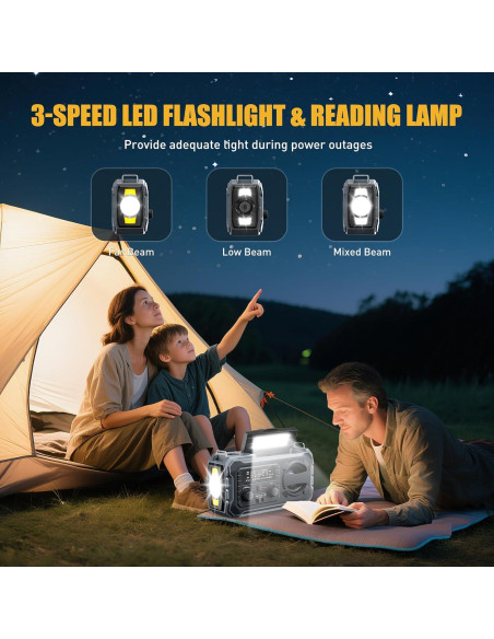 Radio Meteorológica de Emergencia Pristar 10000mAh AM/FM NOAA