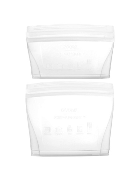 Bolsas de Almacenamiento de Silicona Reutilizables Xomoo 2 Piezas