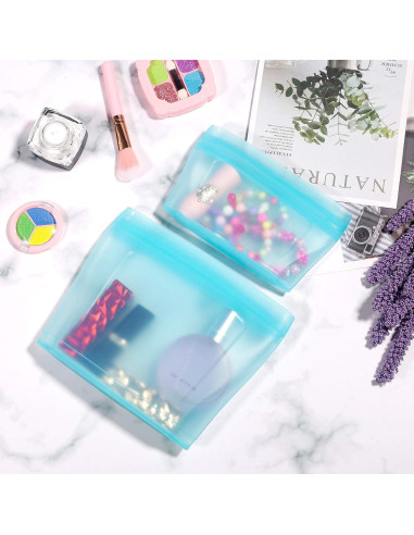 Bolsas de Almacenamiento de Silicona Reutilizables Xomoo 2 Piezas