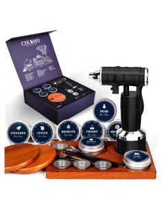 Kit de Ahumador de Cócteles CIKSMO Recargable con 8 Astillas