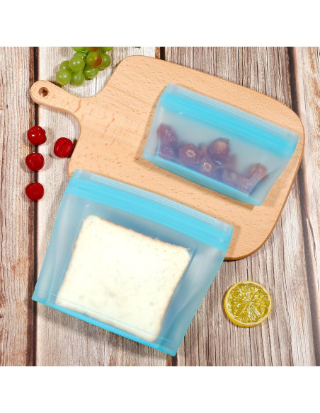 Bolsas de Almacenamiento de Silicona Reutilizables Xomoo 2 Piezas