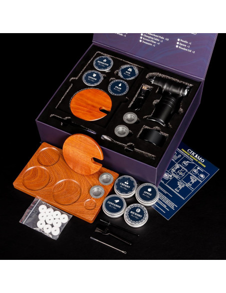 Kit de Ahumador de Cócteles CIKSMO Recargable con 8 Astillas