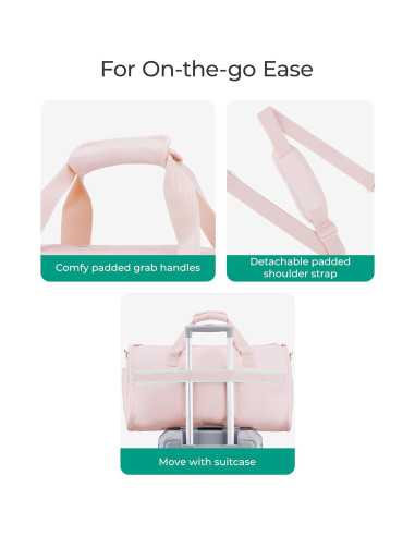 Bolsa de Ropa Duffle BAGSMART 2 en 1 Unisex Negra