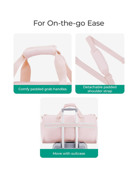 Bolsa de Ropa Duffle BAGSMART 2 en 1 Unisex Negra