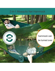Hamaca de Camping AEE con Red Antimosquitos 289.56x139.7cm 2