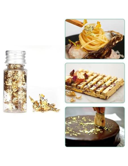 Hoja de Oro Comestible Lwuey 10g para Decoración de Pasteles