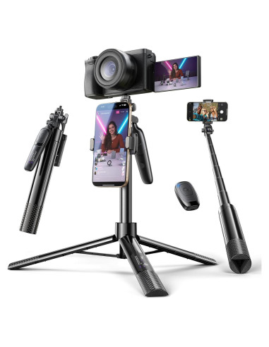 Trípode Selfie LISEN 67" con Control Remoto para iPhone y Samsung