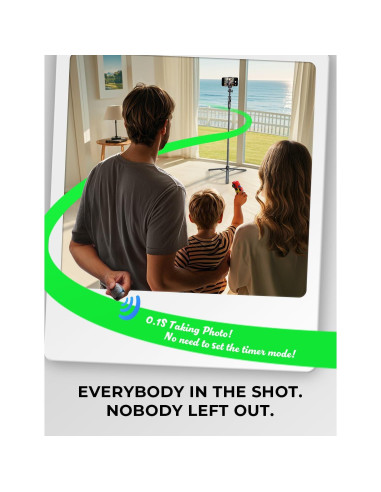 Trípode Selfie LISEN 67" con Control Remoto para iPhone y Samsung