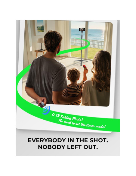 Trípode Selfie LISEN 67" con Control Remoto para iPhone y Samsung