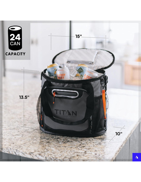 Cubo Tote Aislado Titan by Arctic Zone 24 Latas Musgo Cubo Tote Aislado Titan by Arctic Zone 24 Latas Musgo