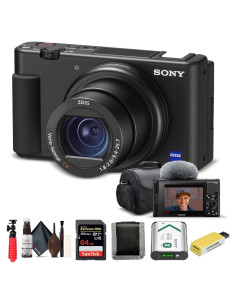 Cámara Digital Sony ZV-1 Negra + Tarjeta 64GB + Accesorios