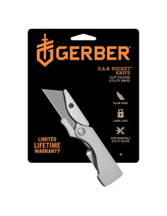 Cuchillo de bolsillo Gerber EAB 22-41830 de acero inoxidable