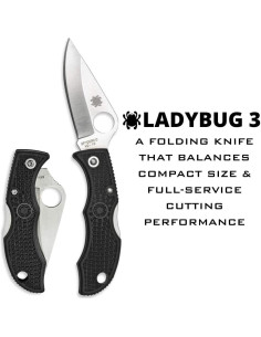 Cuchillo Plegable Spyderco Ladybug 3 4.78 cm Hoja Lisa 2