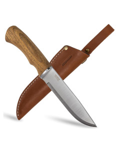 Cuchillo de Campamento BPS BK06 con Funda de Cuero 25cm