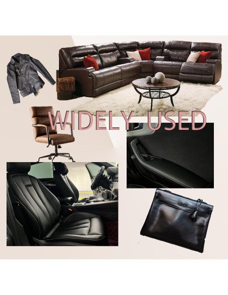 6 Piezas Cinta de Reparación de Cuero PU Jmckeweii 20x30 cm