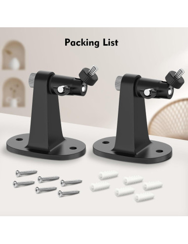 Soporte Ajustable para Cámara Arlo Essential 2K y Pro - Negro
