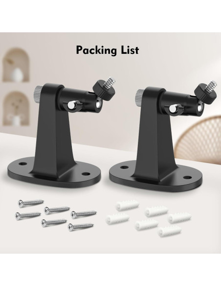 Soporte Ajustable para Cámara Arlo Essential 2K y Pro - Negro