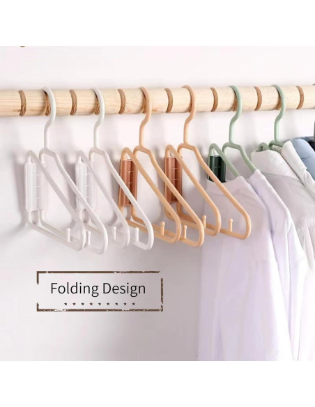 Perchas Plegables WRYLCYH 8 Pcs Plástico Portátiles Viaje