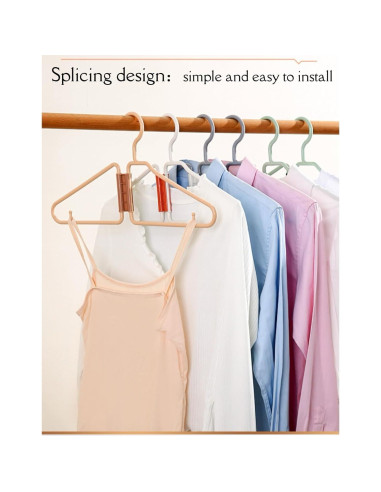 Perchas Plegables WRYLCYH 8 Pcs Plástico Portátiles Viaje