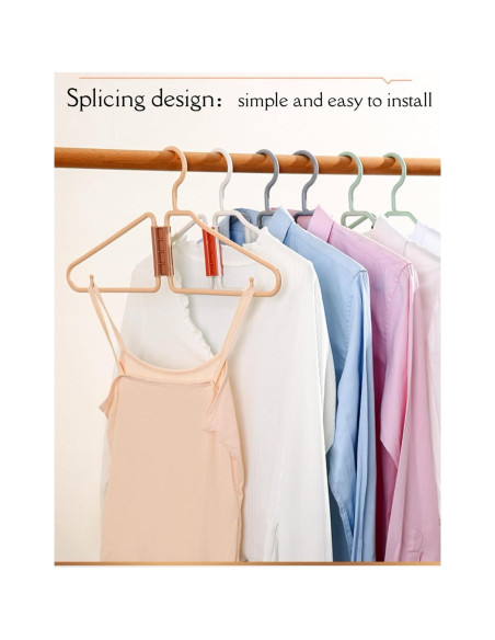 Perchas Plegables WRYLCYH 8 Pcs Plástico Portátiles Viaje