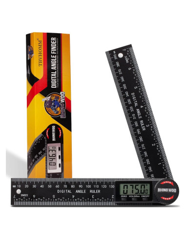 Transportador de Ángulo Digital TBVHOMM 200 mm con Pantalla LCD