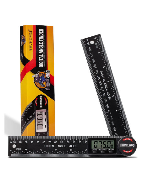 Transportador de Ángulo Digital TBVHOMM 200 mm con Pantalla LCD