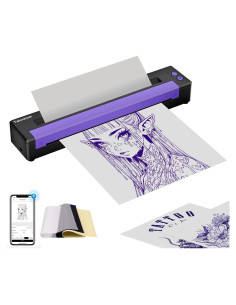 Impresora de Plantillas de Tatuaje Tatouhom Bluetooth 0.592kg