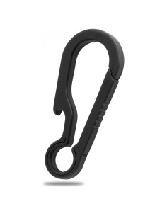 Llavero de Carabina de Titanio PJYTAC TKC02B Negro 5.08 cm