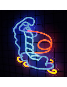 Letrero de Neón LED Oruga Azul Alicia en el País de las Maravillas 2