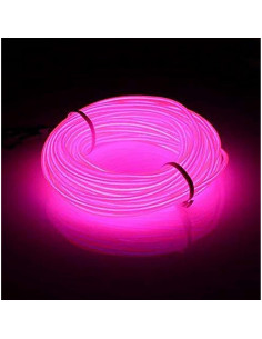 Cable Electroluminiscente Rosa 2.74m Lychee para Decoración 2
