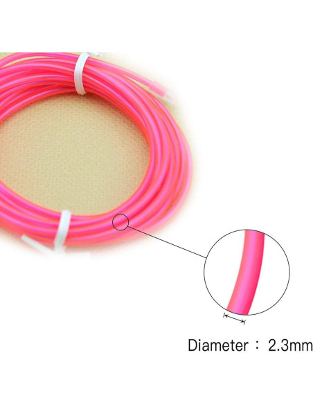 Cable Electroluminiscente Rosa 2.74m Lychee para Decoración