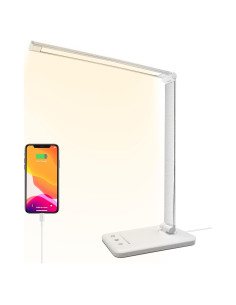 Lámpara de Escritorio LED HMFUNTM con Carga USB y 50 Modos