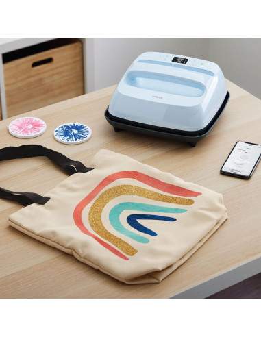 Cricut EasyPress 3 Zen Blue 23x23 cm Máquina de Prensa de Calor