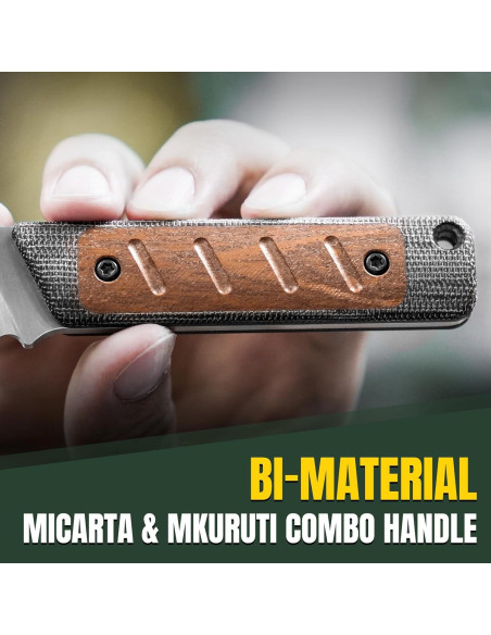 Cuchillo de hoja fija Kizer Smolt 7.44 cm acero 154CM Micarta Cuchillo de hoja fija Kizer Smolt 7.44 cm acero 154CM Micarta