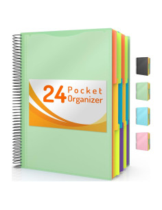 Organizador de Proyectos Forvencer 24 Bolsillos con Etiquetas